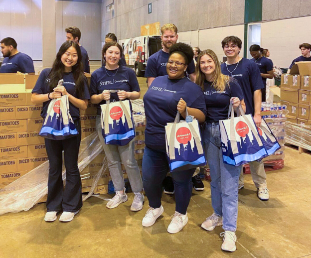 Stifel interns volunteering